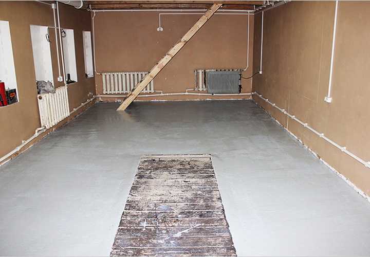  сделать бетонный пол в гараже:  залить пол в гараже бетоном .