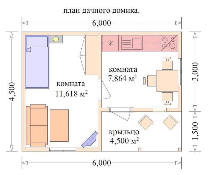 План дачного дома. Дачный домик 5х6 планировка. Дачный домик 4 на 6 планировка. Планировка дачного дома 5х6. Домик 6х4 одноэтажный планировка.