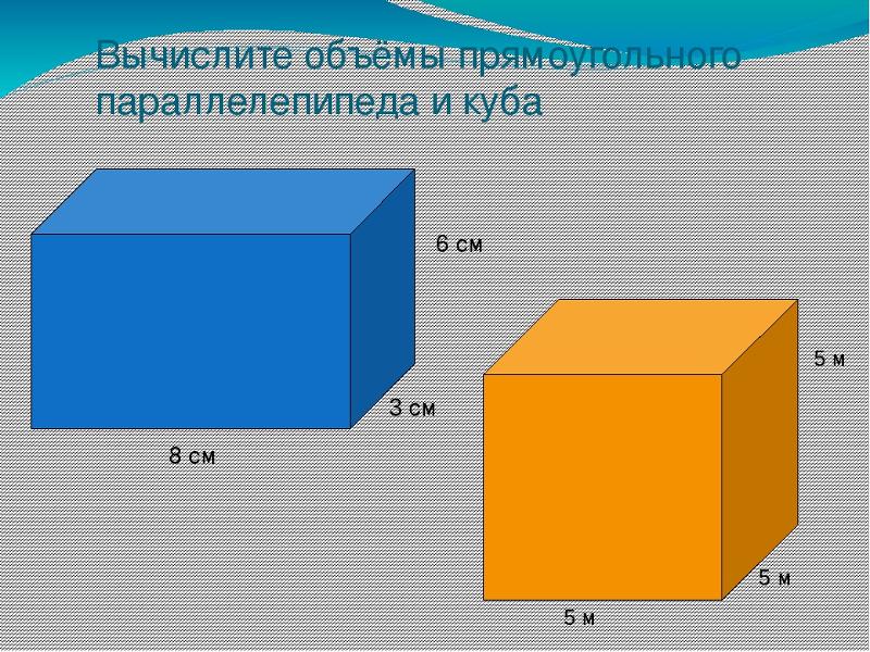 Какой объем куба