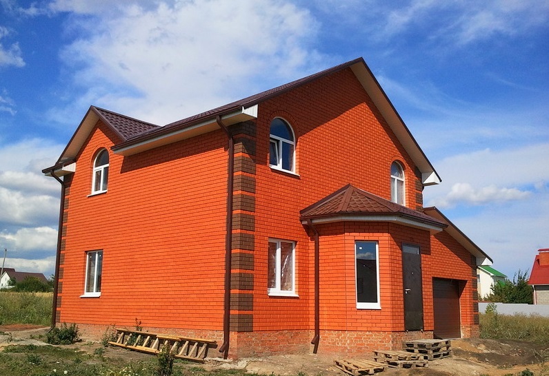 Кирпичные дома из красного кирпича фото