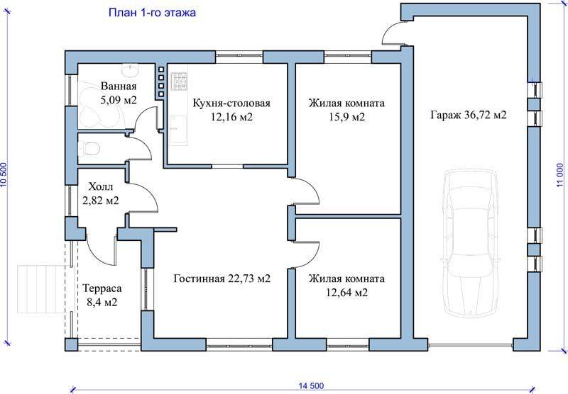 План проекта дом 2. План частного одноэтажного дома чертеж. Планы домов с гаражом. Схемы домов с гаражом. Проекты домов с гаражом чертеж.