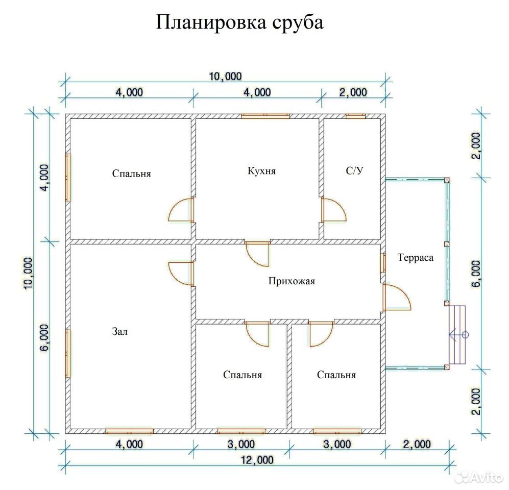 Чертежи одноэтажного дома план бесплатно