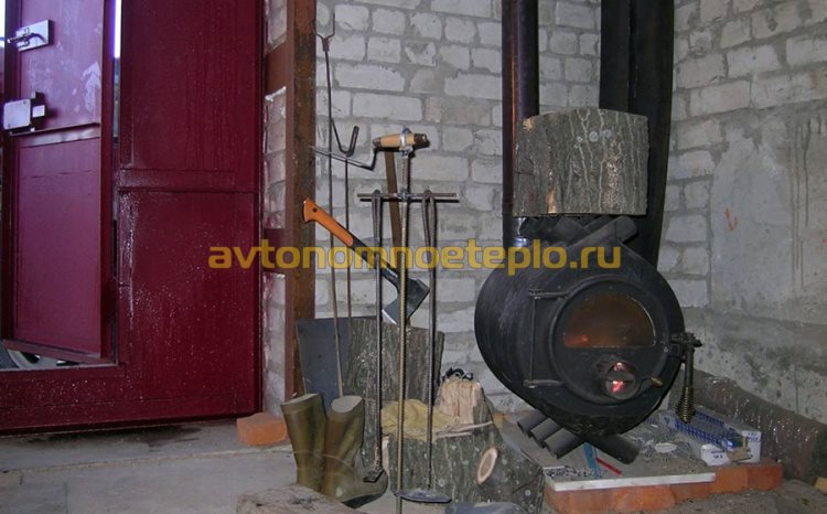 Булерьян установленный в гараже