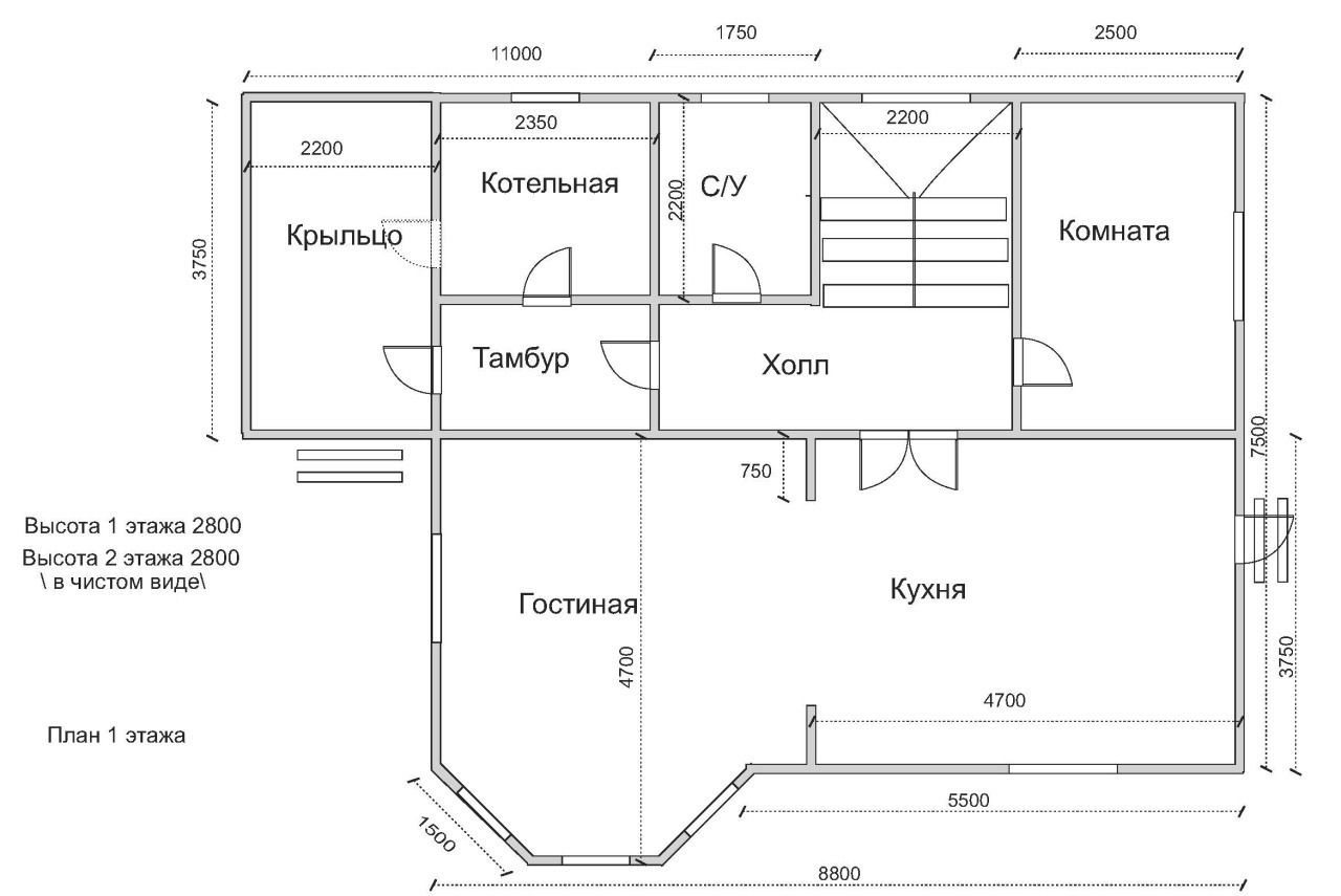 Схема дома чертежи