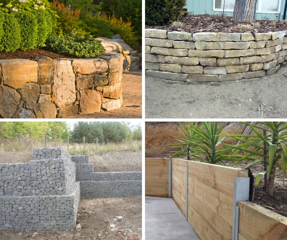 Different types of retaining walls