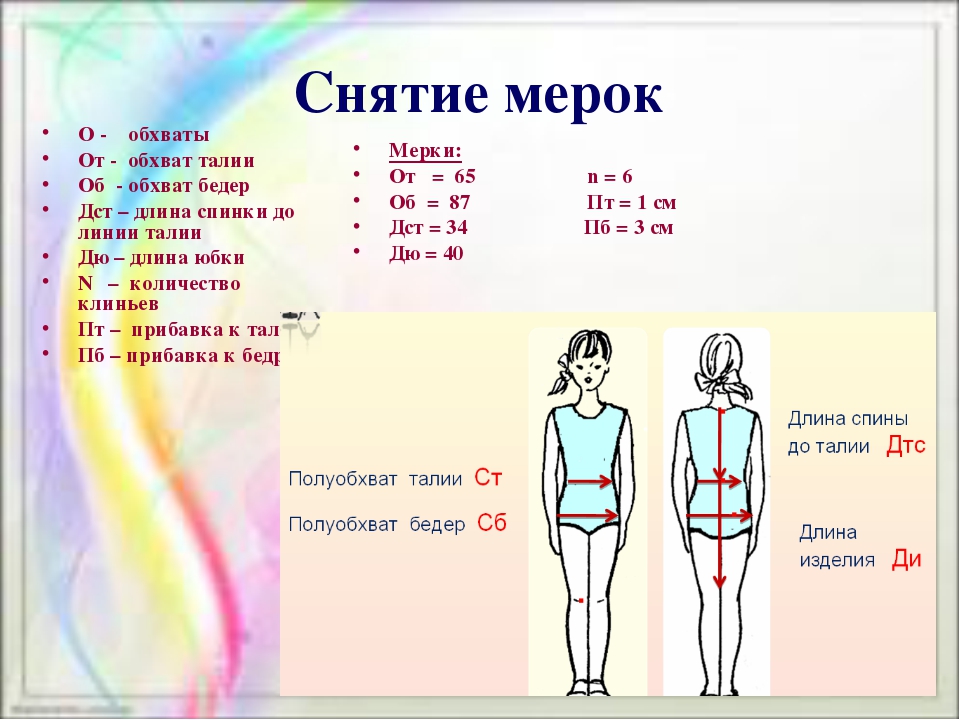 Рост 3 класс. Снятие мерок. Снятие мерок для юбки. Мерки для пошива юбки. Как правильно записать мерки.