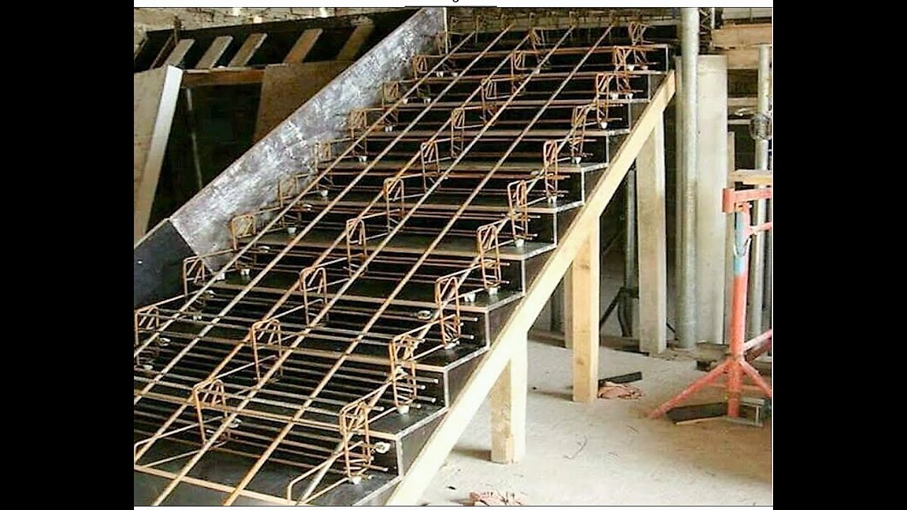 Армирование бетонной лестницы: Армирование лестницы монолитной: чертежи