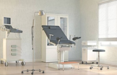 Специализированный кабинет для осмотра пациентки