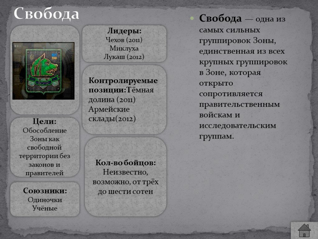 Какие виды свободы. Цели группировок в сталкере. Цель долга в сталкере. Сталкер группировка Свобода описание. Цель свободы в сталкере.