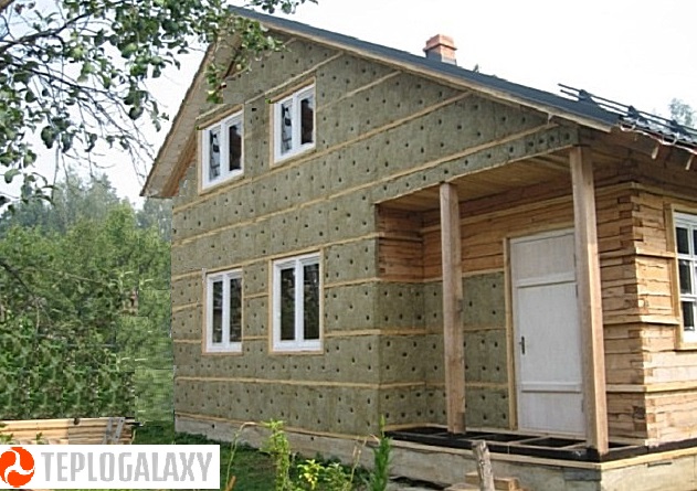 Утепление деревянного дома