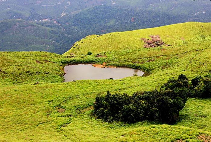 The heart shaped lake in Kerala