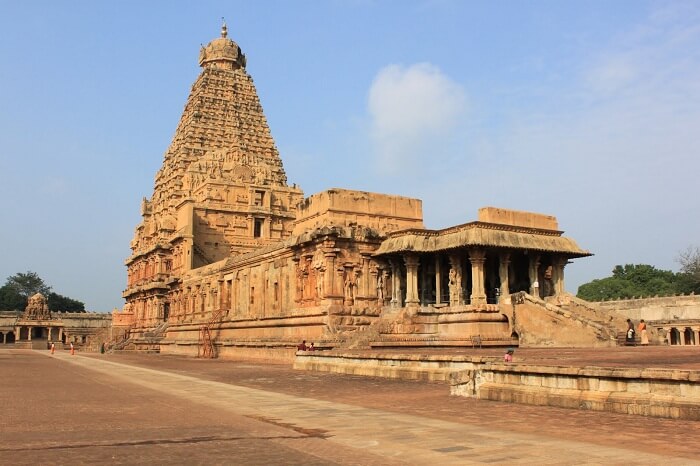 The famous Brihadeeswara Temple at Thanjavur in Tamil Nadu