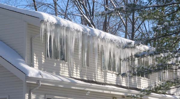 Ice dams on low-slope roofs