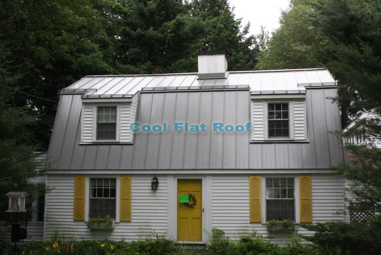 Standing seam metal roof installed in Wayland, MA