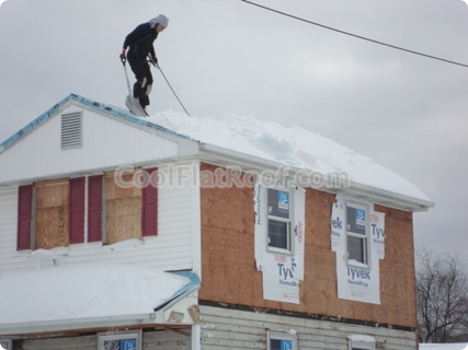 Winter Roofing - Snow Removal